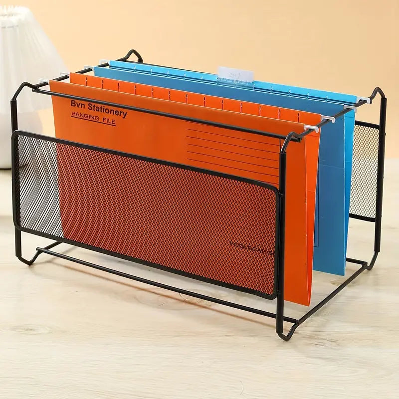 Metal Hanging File Rack with Iron Net, A4 and FC Size, S/L