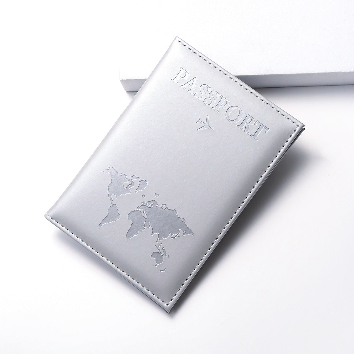 Geometric Print PU Leather Passport Cover, 12 Colors