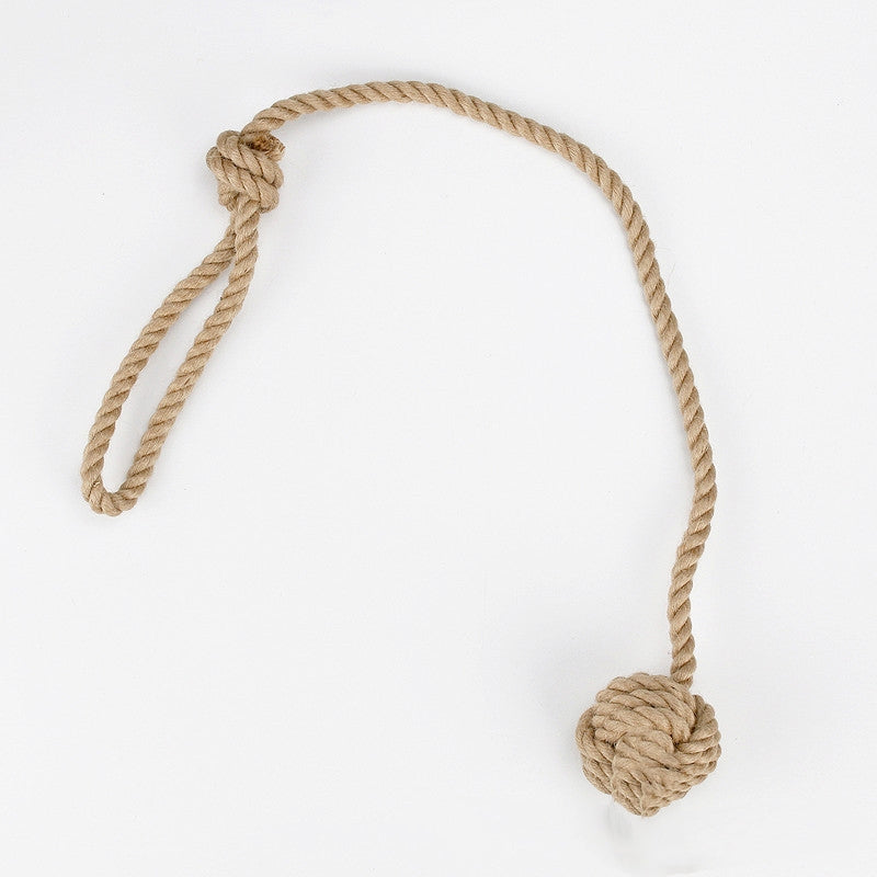Cotton Rope Ring Dog Tug Toy in Single, Double or Triple Rings