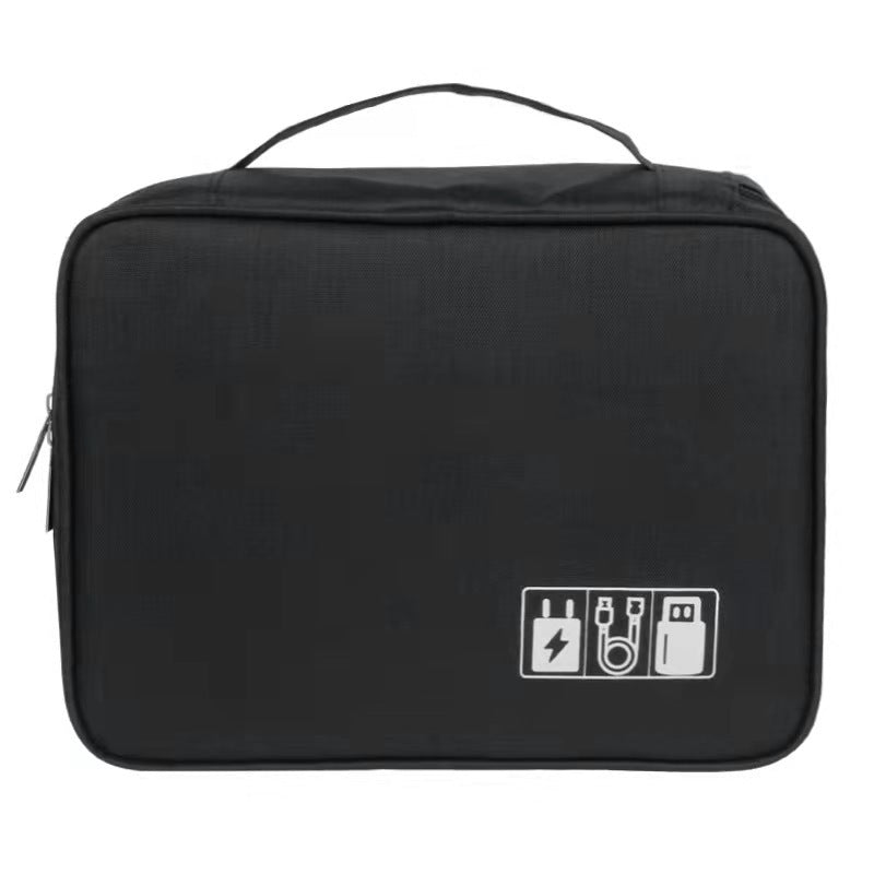 Waterproof Oxford Cable Organizer Bag, 24.5 x 18.5 cm