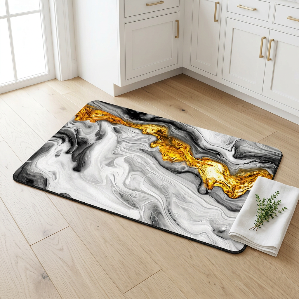Quick-Dry Absorbent Pet Feeding Mat for Food and Water, 20 x 12 in