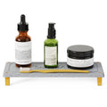 Fast-Drying Sink Caddy with Bamboo Feet, 10 x 4 in, Gray
