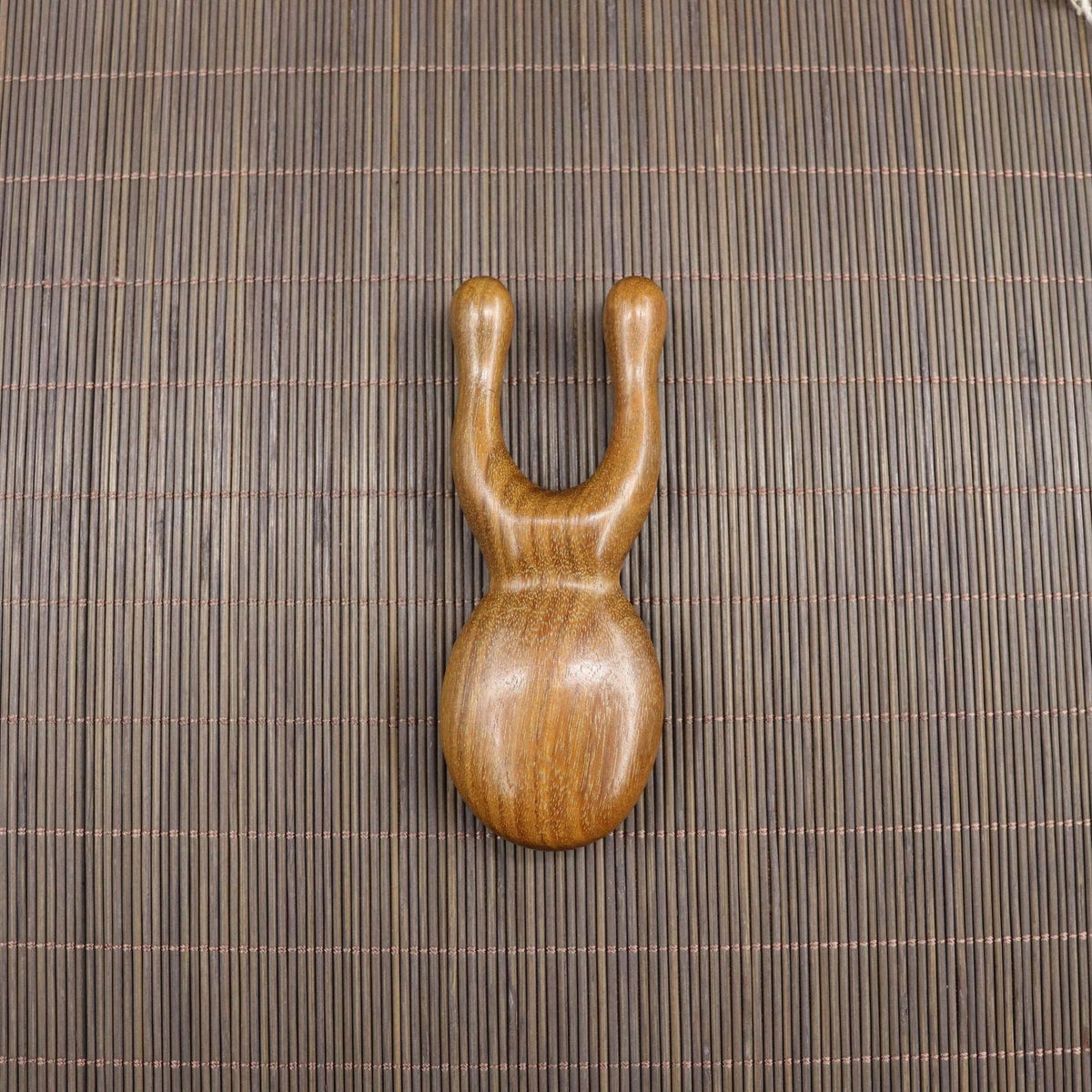 Golden Sandalwood Five-Tooth Scalp Massage Comb, Multiple Shapes