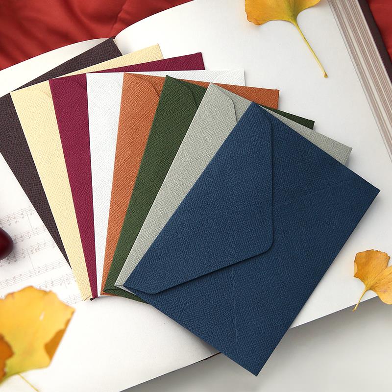 Vintage Hemp Paper Western Envelopes, 5 or 10 Pack, Many Colors