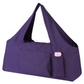 Large Canvas Yoga Mat Bag with 5 Pockets and Mat Strap, Purple