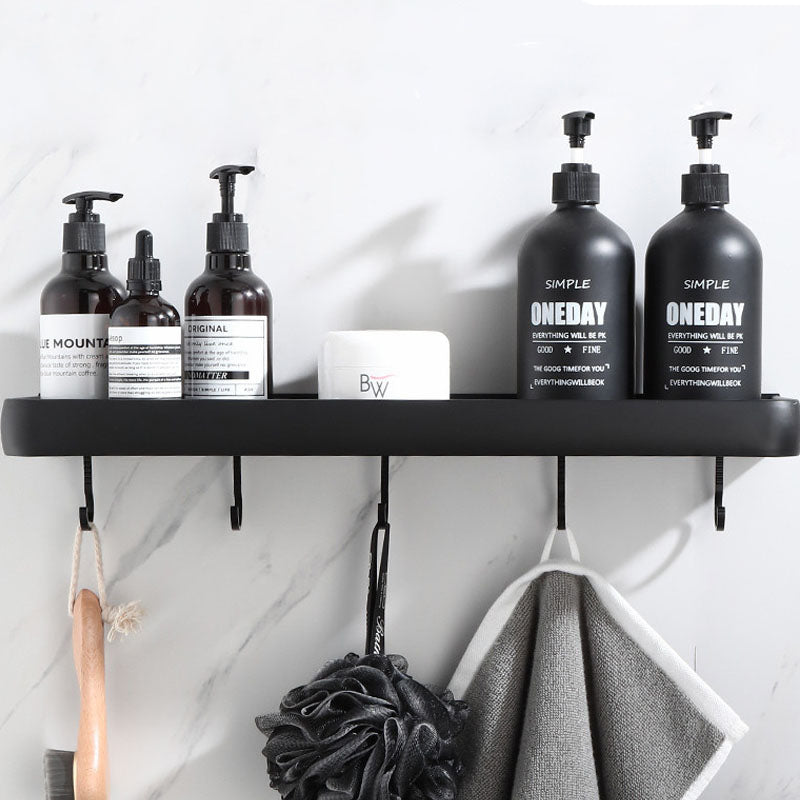 No-Drill Aluminum Bathroom Shelf and Towel Rack, 30, 40 or 50 cm