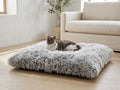 Washable Plush Pet Mat with Non-Slip Base, Foldable, 37 x 25 in