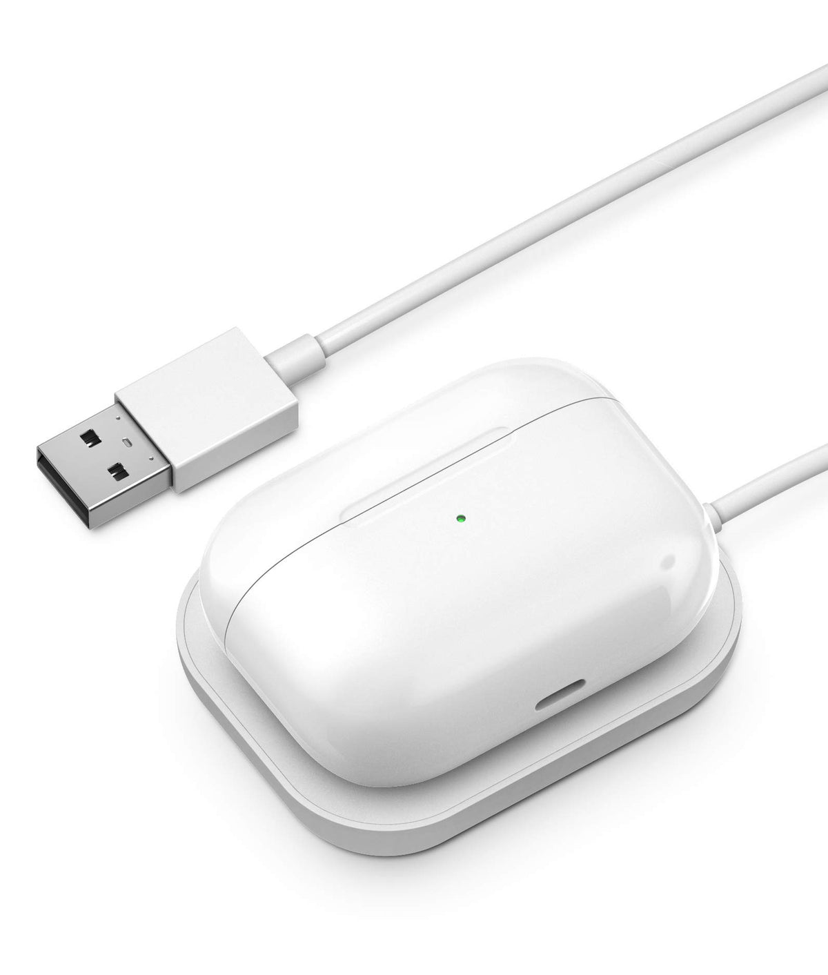 Wireless Charging Pad for Earbud Cases, White