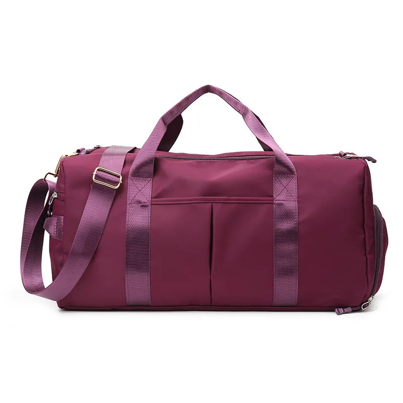 Large-Capacity Women's Yoga Gym Bag with Mat Compartment