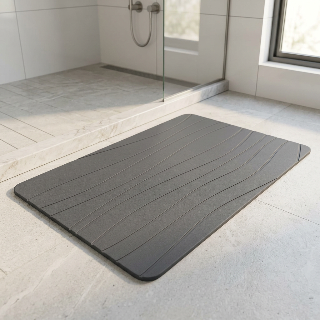 Diatomite Bath Mat, Quick-Drying, Multiple Sizes and Colors
