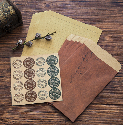 Vintage Kraft Paper Envelopes, with or without A5 Letter Paper
