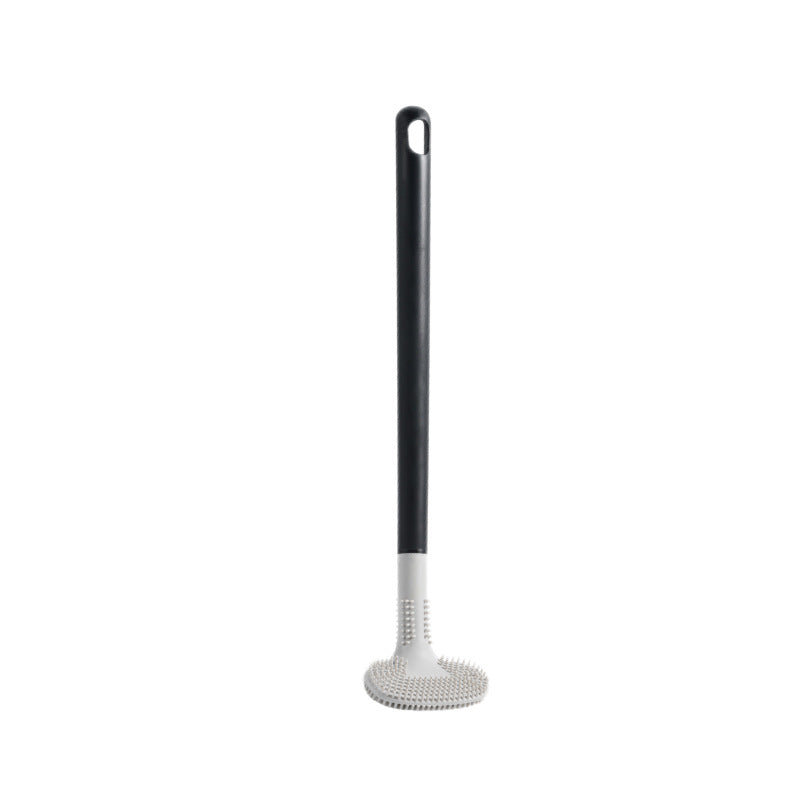 Double-Sided Silicone Toilet Brush for Bowl and Rim