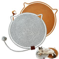 Round Cotton Rope Cat Scratching Mat with Ball Toy, 19.6 in, 2 Pack
