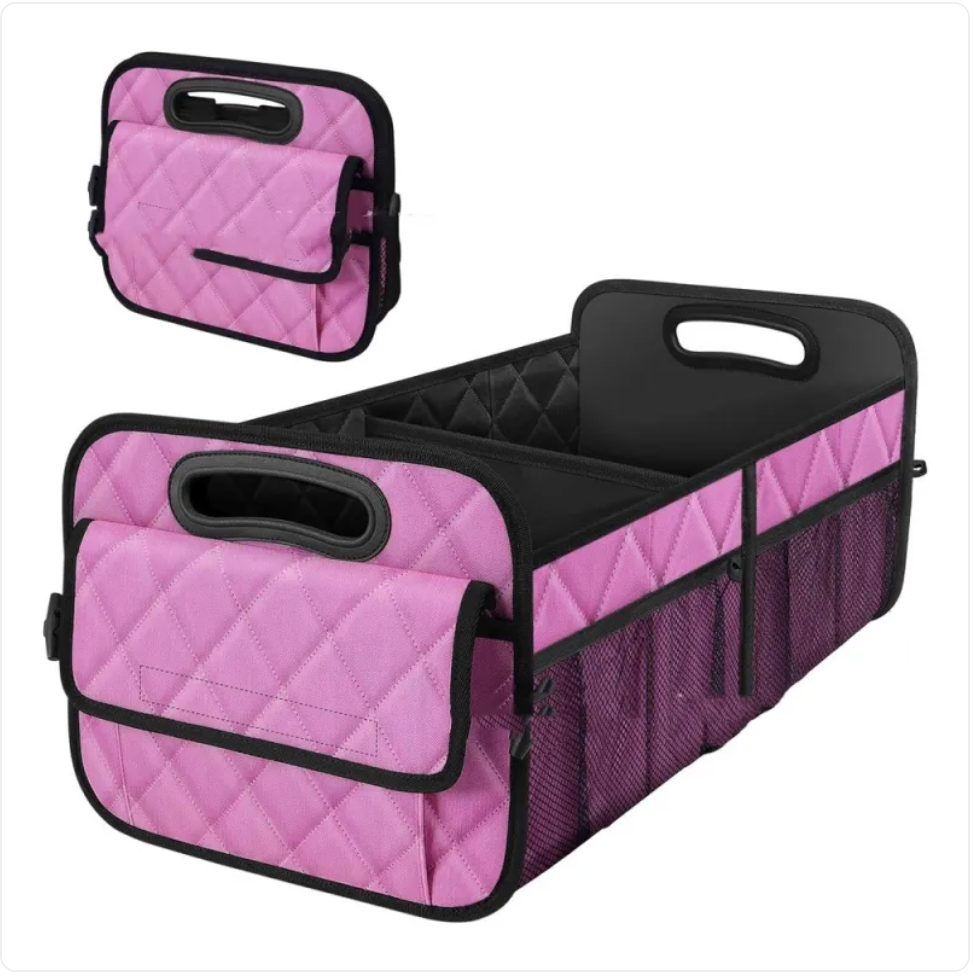 Foldable Car Trunk Storage Box with Handle, 58 x 35 x 30 cm