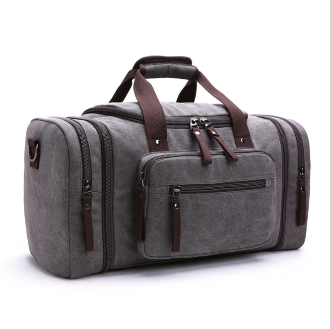 Expandable Canvas Travel Duffel Bag, 36 to 55L