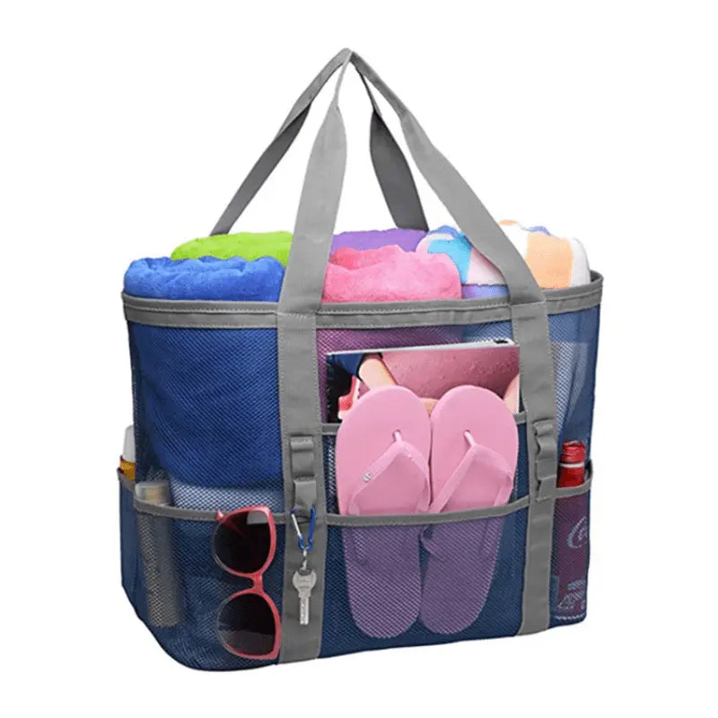 Lightweight Mesh Shoulder Storage Bag, 42 x 38 x 20 cm