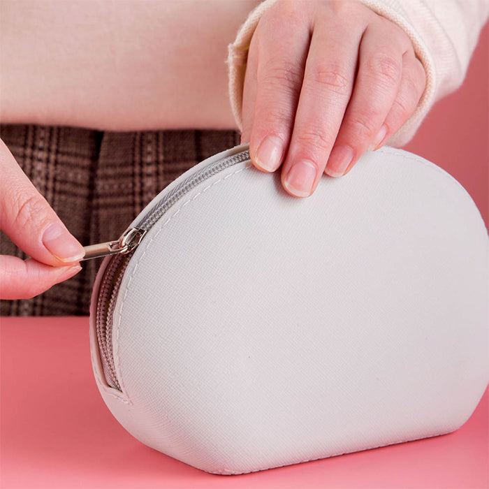 Mini Waterproof Makeup Bag, Portable PU Travel Storage Pouch