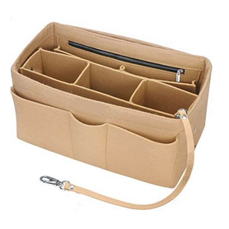 Detachable Felt Cosmetic Travel Bag, Large Capacity in Three Sizes
