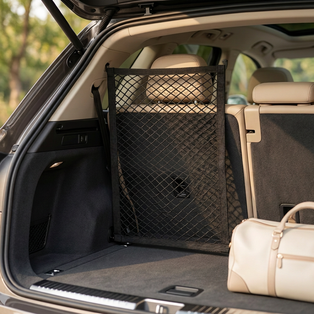 Hanging Car Trunk Storage Net, Single or Double Layer