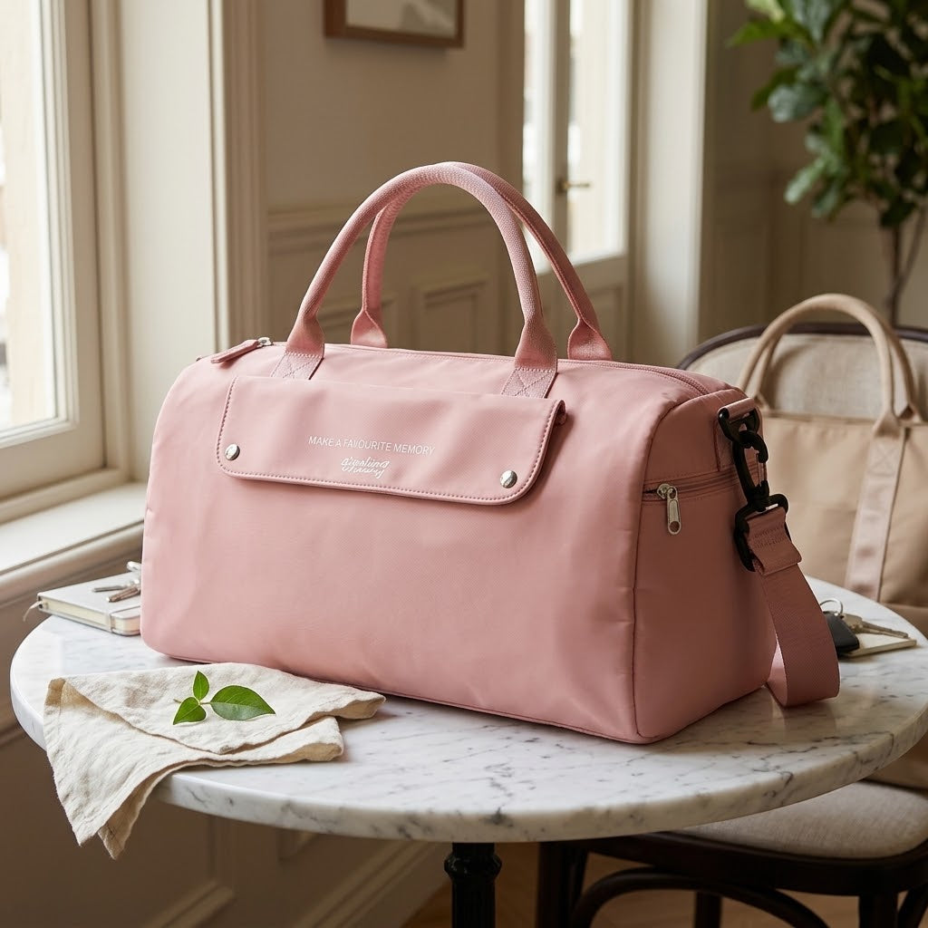 Waterproof Oxford Duffel with Dry and Wet Separation, 20 to 35L