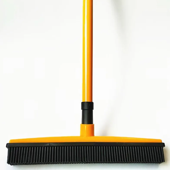 Pet Hair Removal Broom with Rubber Bristles