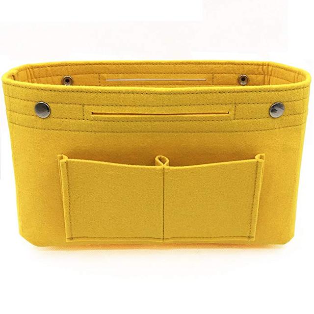 Felt Makeup Storage Organizer with Multiple Pockets, 25 x 16 x 10 cm
