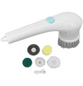 Electric Scrubber with 5 Interchangeable Brush Heads