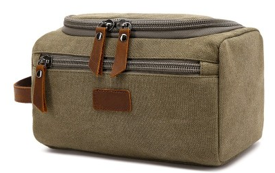 Washed Canvas Travel Storage Bag with Inner Pouch