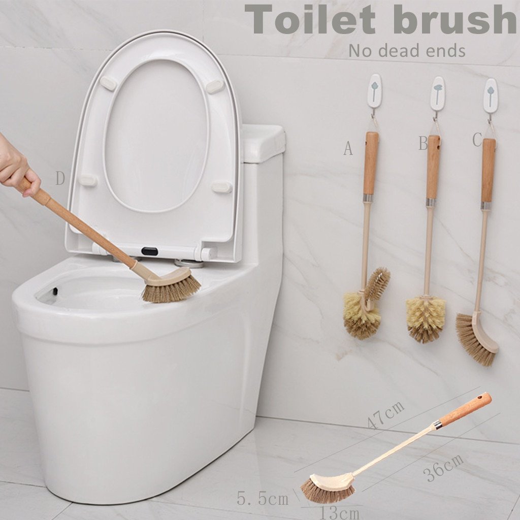 Wooden Toilet Brush with Beech Handle and 360° PP Bristles