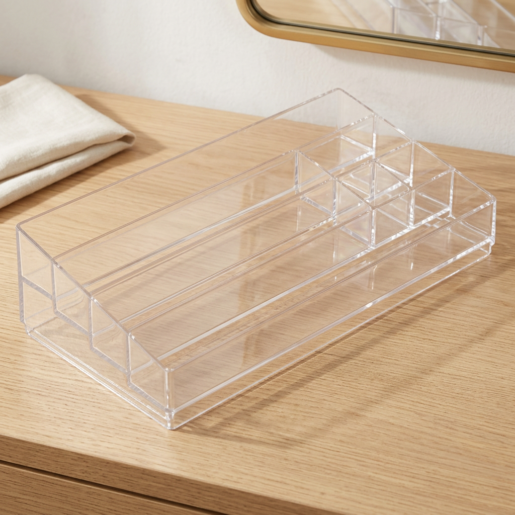 4-Tier Clear Nail Polish and Cosmetics Display Organizer