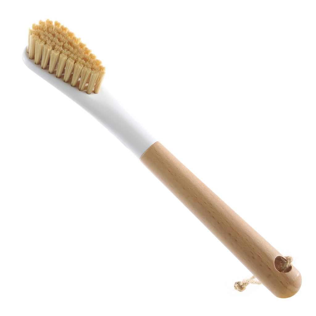 Natural Bristle Laundry Stain Brush for Clothes and Shoes