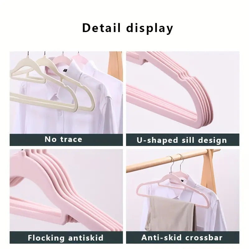 Ultra-Thin Non-Slip Velvet Hangers, 10 Pack