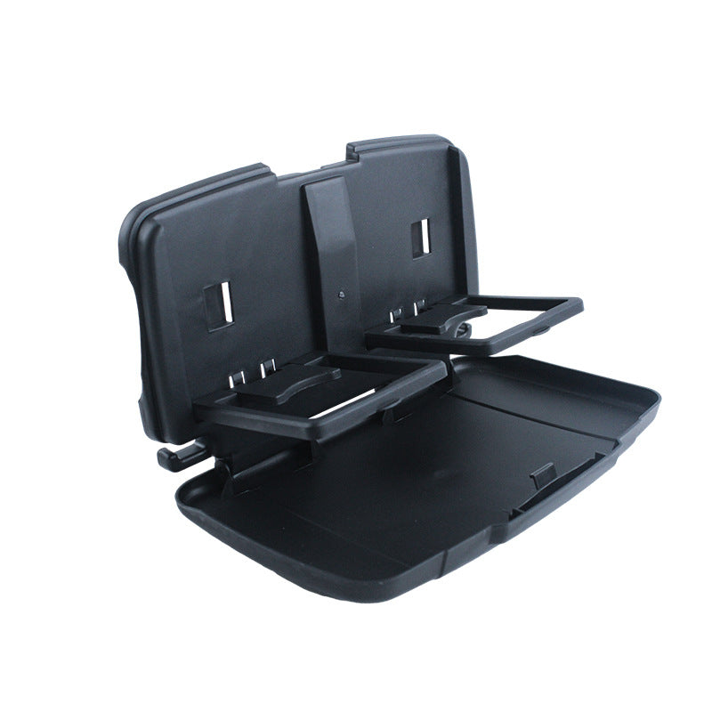 Car Seat Back Folding Table and Organizer, Black