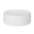 Heavy Matte Stoneware Dog Bowl, 70 oz, 8 in, White