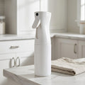 Continuous Fine Mist Spray Bottle, Aerosol-Free, 5 oz, White