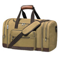 Expandable Canvas Duffel with Luggage Sleeve, Khaki