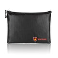 Fireproof and Waterproof Silicone Document Bag with Zipper, 3 Sizes