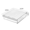 Under-Desk Hidden Drawer Organizer, Clear or Black, 3 Sizes