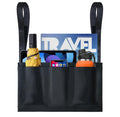 Airplane Tray Table Cover with 4 Pockets, Black