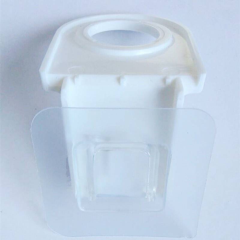 Self-Adhesive Wall Bottle Holder for Shower or Kitchen, White