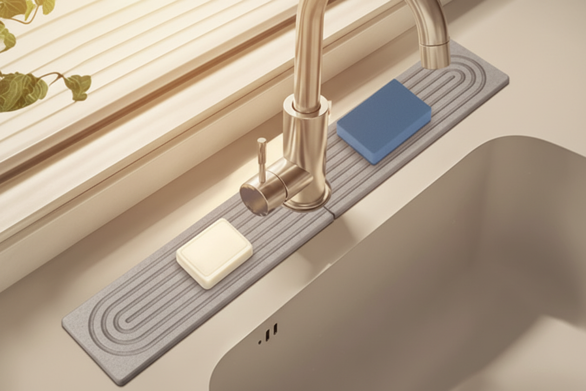Faucet Sink Mat - Luxury Plant Window Sun