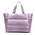 Women's Nylon Gym Bag with Soft Handle and Shoulder Strap