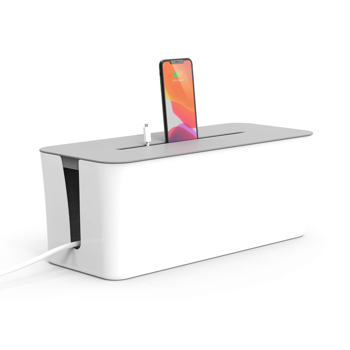 Large Vented Cable Management Box for Power Strips
