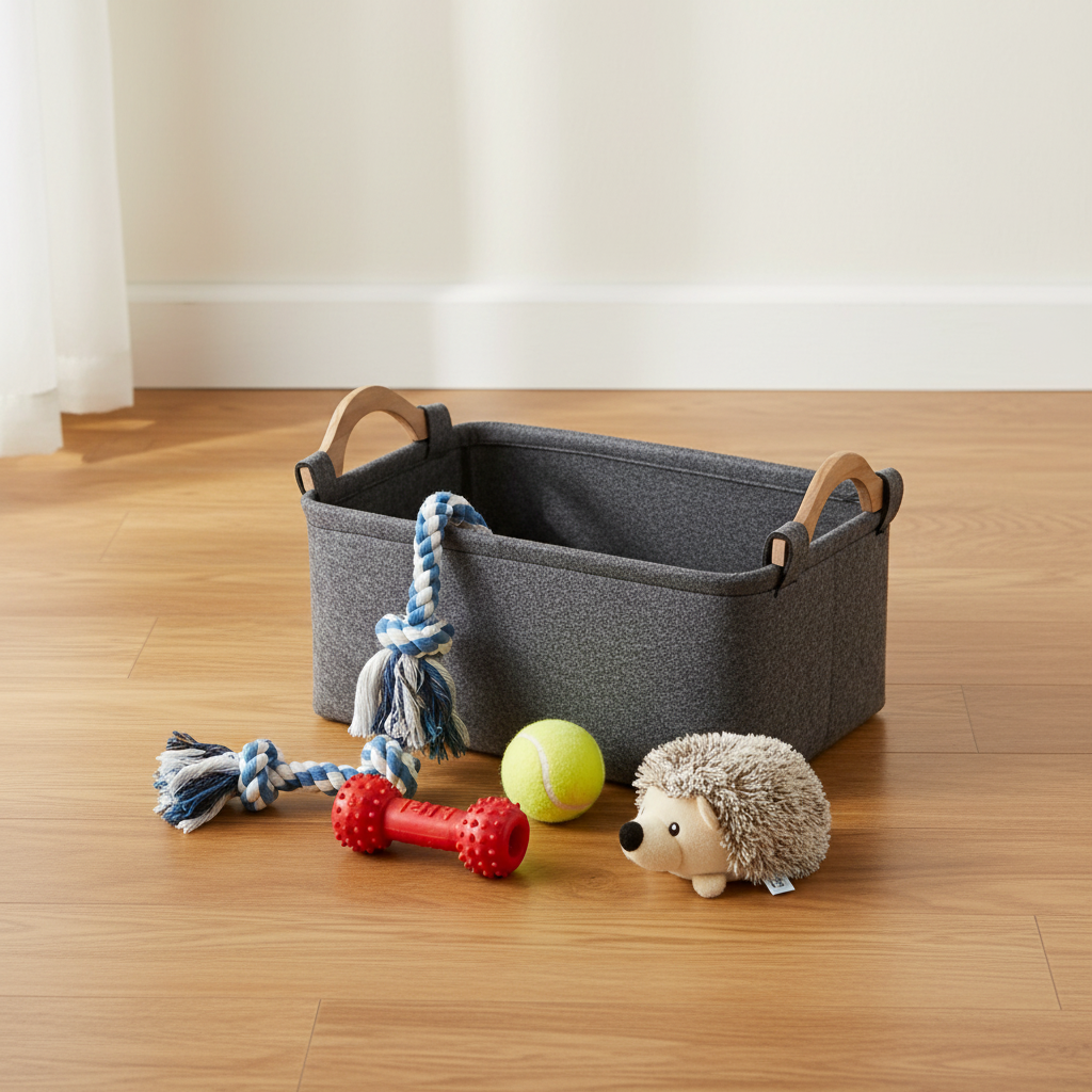 Felt Basket with Toys