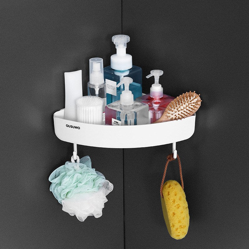 Triangular Corner Shower Shelf, Suction Mount, 30 x 20 x 10 cm