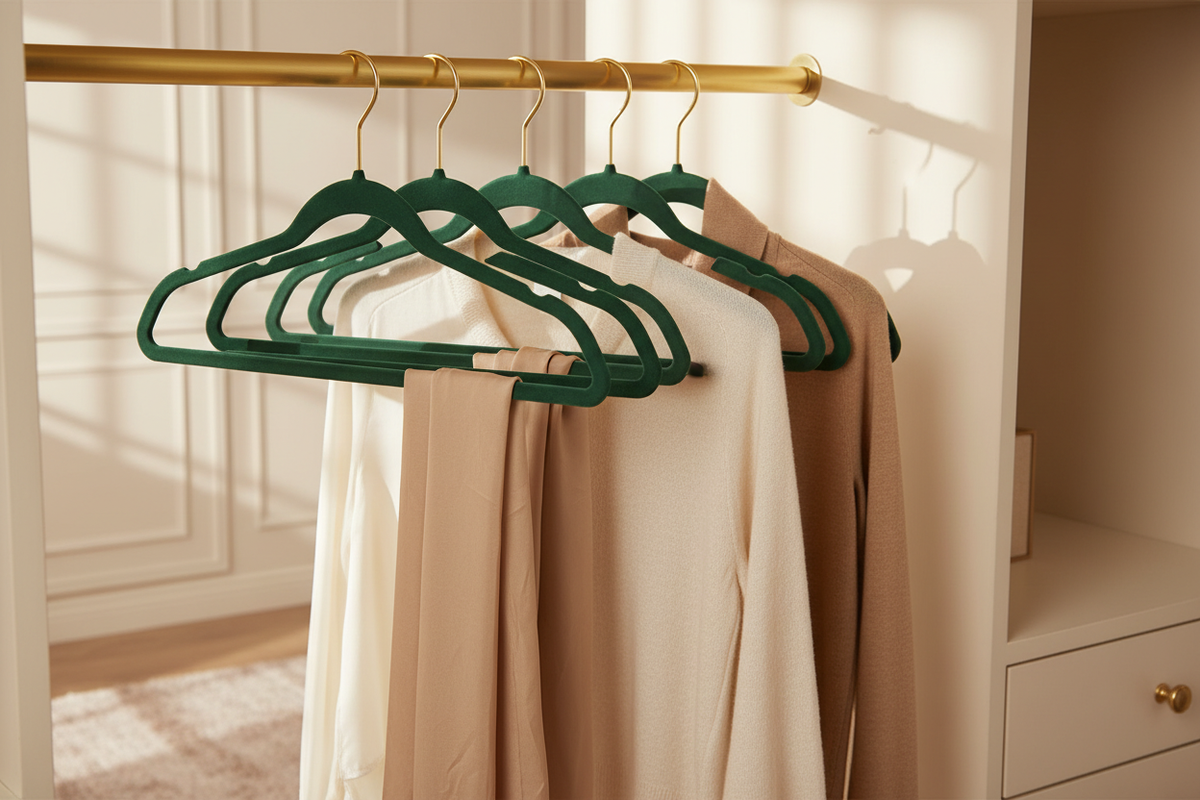 Forest Green Velvet Hangers – EVERVESTA Luxury
