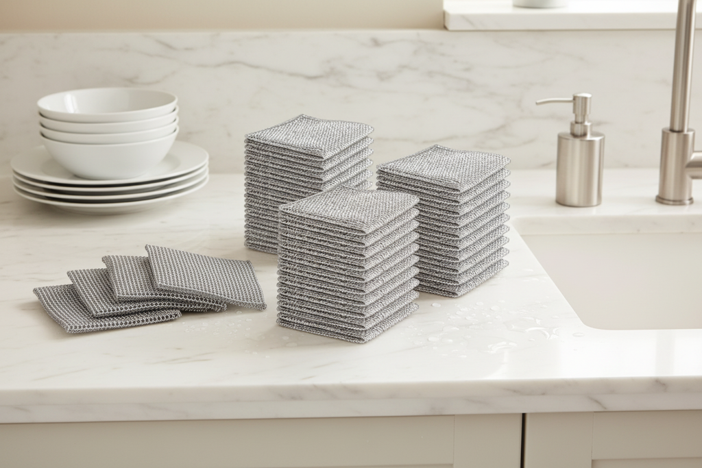 Front angle - Steel Wire Scrub Pads Kitchen