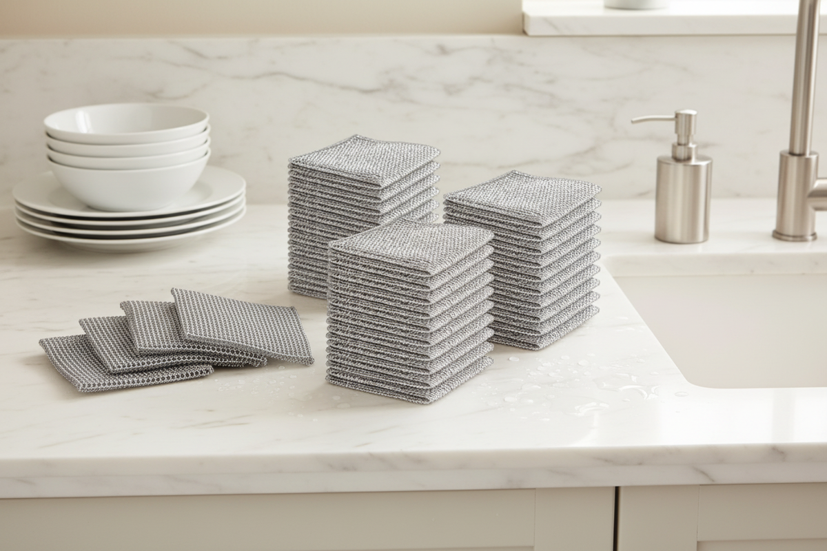 Front angle - Steel Wire Scrub Pads Kitchen