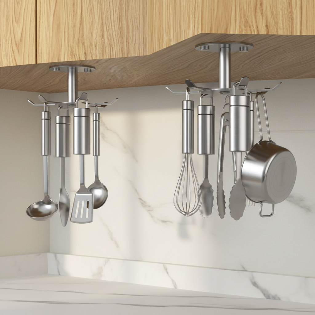 Funnacle Under-Cabinet Hooks, 2pc