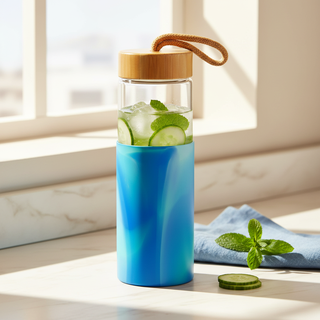 Glass Bottle Drink 3/4